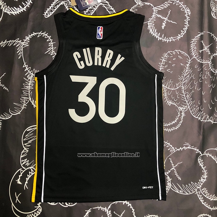 Maglia Golden State Warriors Stephen Curry #30 Select Series 2022 Nero